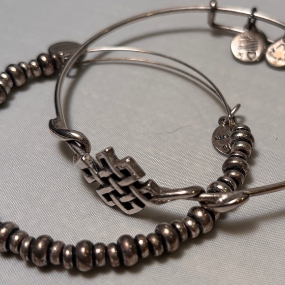 🚨 Clearance 🚨 Alex and Ani - Silver Bead and Celtic Knot Bracelets - Picture 2 of 8
